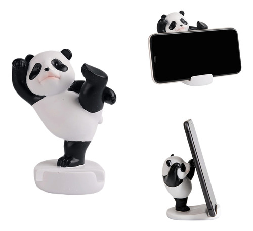 Stellar Panda Soporte De Telfono Kawaii Para Escritorio, Aju