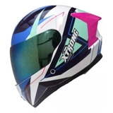 Casco Integral Xtrong Xtr-820 Comb - Rosa Brillo Moteros