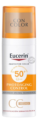 Protector Solar Facial Eucerin Photoaging Tono Medio 50ml