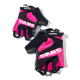 Guantes Dedos Cortos Sars Con Gel Talle Medium Rosa Ciclismo