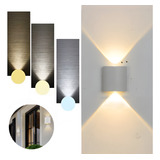 Lampara De Pared Arbotante Led Exterior Moderna Impermeable 