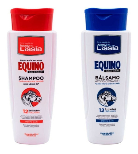 Shampoo Y Acondicionadr Equino Lissia Ca - mL a $73