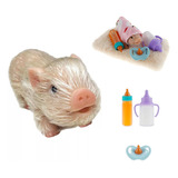 Mini Cerdito Reborn Piggy Doll, Muñeca De Silicona, Estilo E