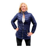 Campera Larga Inflable Mujer Pluma Abrigo Importada Way Voo