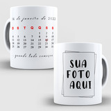 Caneca Calendário Dia Dos Com Foto Personalizada Amor Xicara