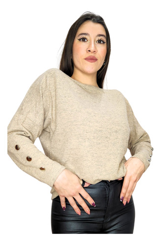 Sweater Dama Lanilla Liviano Suave Media Estación Tendencia