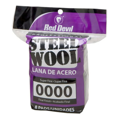 Lana De Acero 8 Almohadillas Red Devil Super Fino 0000 Pulir | MercadoLibre
