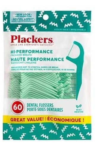 Fio Dental Plackers Hi- Performance 60 Unidades