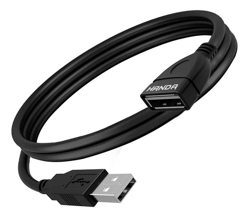 Cable Usb Alargue 3 Mts Extension Macho Hembra Prolongador Negro