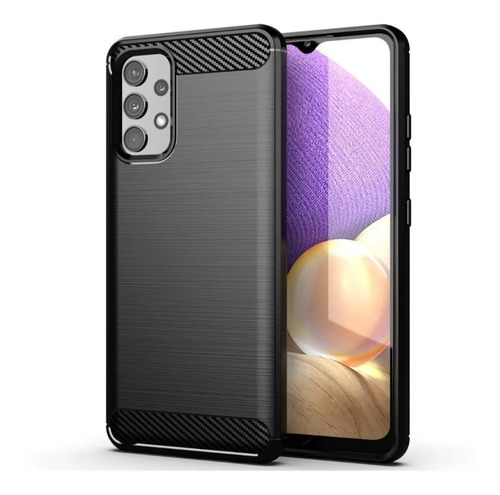 Funda Fibra De Carbono Para Samsung A32 + Vidrio Templado 