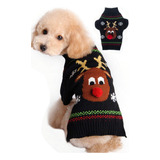 Perro Suéteres Navidad Reno De Dibujos Animados Mascot...