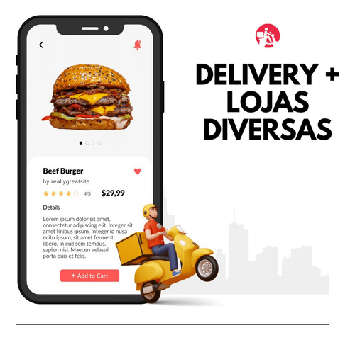 App De Delivery Diversos Tipos De Lojas Com Código Fonte