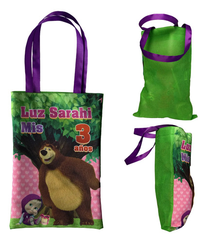 20 Dulceros Bolsitas Bolo Recuerdos Fiesta Masha Y El Oso