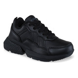 Zapatos Colegio Xcoleg C Negro Para Niño Y Niña Croydon