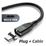 Cable De Android Magnético Microusb Extra Largo 2mts.