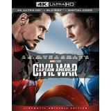 Capitan America Civil War Pelicula 4k Ultra Hd + Blu-ray