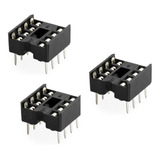 Pack X3 Zocalo Dip8 Ic Socket 8 Pin Dip 8 2x4 Arduino Nubbeo