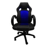 Silla De Escritorio Urban Design Gamerchairn Sg Ergonómica  Azul Con Tapizado De Cuero Sintético