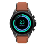 Smartwatch Fossil Gen 6 Hombre De Piel V Color De La Caja Negro