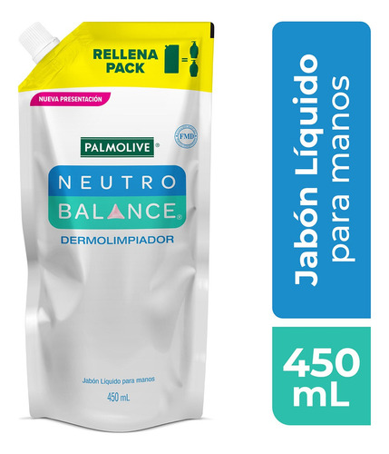 Jabón Líquido Para Manos Palmolive Neutro Balance 450ml