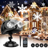 Proyector Led Luces Navidad. Control Remoto. Copos De Nieve