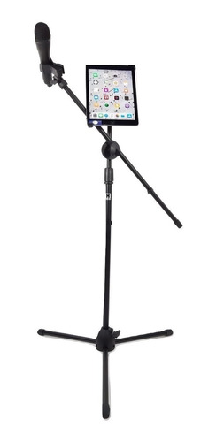 Pedestal Tripie  Microfono Con Boom P/ Tablet Y Cel Kst-112