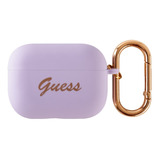 Funda Guess Silicone Script Compatible Con AirPods Pro