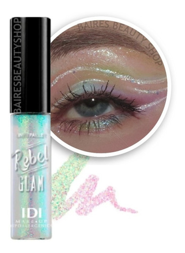 Idi Delineador Liquido Gel Con Glitter Para Ojos Rebel Glam