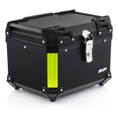 Maletero Para Moto Aluminio 45l Caja Impermeable - Premium Color Negro | Meses sin interés