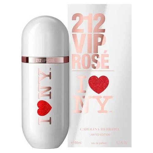 Perfume Carolina Herrera 212 Vip Rosé I Love Ny 80ml Edp