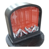 Chimenea Decorativa Luz Led Circular Mediana