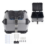 Caja Moto Top Case Aluminio Baul Con Base Universal 45 L