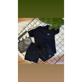 Conjunto Infantil Tactel Lacoste Bordado