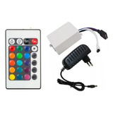 Controle Fita Led Rgb 3528 E 5050 C/ Fonte Controladora