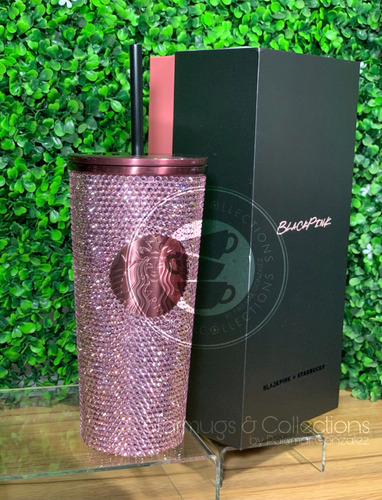 Vaso Rhinestone Starbucks Edicion Black Pink Original