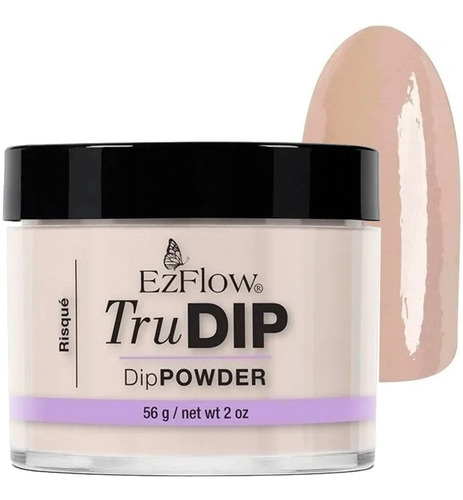 Polvo Trudip Inmersión Para Esmalte Sin Cabina Ezflow 56 Gr Color Risque (beige Nude)