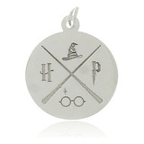 Colar Medalha Harry Potter Prata 925