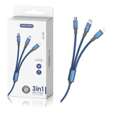 Cable 3 En 1 - 1.2mts (pack X4)