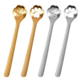 Cucharas De Café Con Forma De Pata De Gato, Benbo 4pcs Cute 