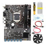 Placa Base Minera B250c Btc Con Ventilador+grasa Térmica+int