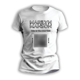 Remera Rockera De Hombre Y Mujer Con Qr Marilyn Manson 3211