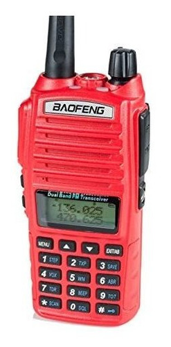 Radio Baofeng Portátil Banda Dual 136-174mhz -rojo