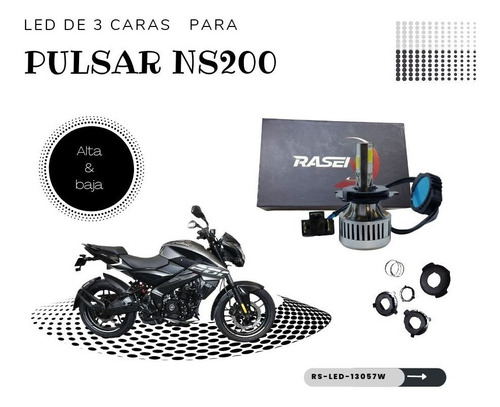 Led 30 Watts De 3 Caras Para Pulsar Ns200 9-80 Voltios  