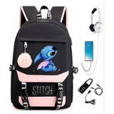 Mochila Casual De Tela Oxford Lilo And Stitch Del Mismo Esti Color Eighteen