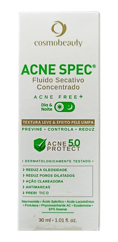 Fluido Secativo De Acne E Redutor De Poros Cosmobeauty