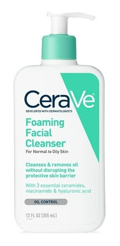 Cerave Foaming Face Wash, Limpiador Facial.