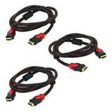 Cable Hdmi 1.4 Conexion Para Audio Video Koion 1m Pack X3