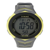 Reloj Strike Watch Yp-15678-05 Lime Hombre Deportivo Color De La Correa Gris Color Del Bisel Negro Color Del Fondo Gris