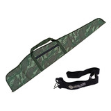 Capa Espingarda Carabina Camuflada 120cm + Bandoleira Tática