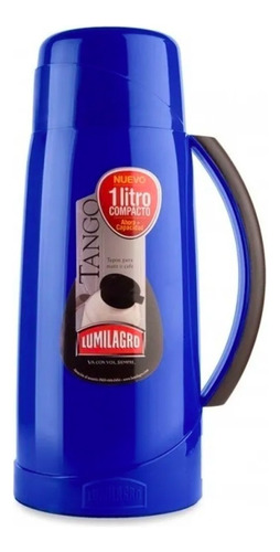 Termo De Vidrio Tango 1l Tapon Espiral Lumilagro 